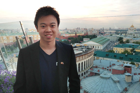 Donny Ouyang in Russia for the Young Entrepreneur's Alliance Summit.