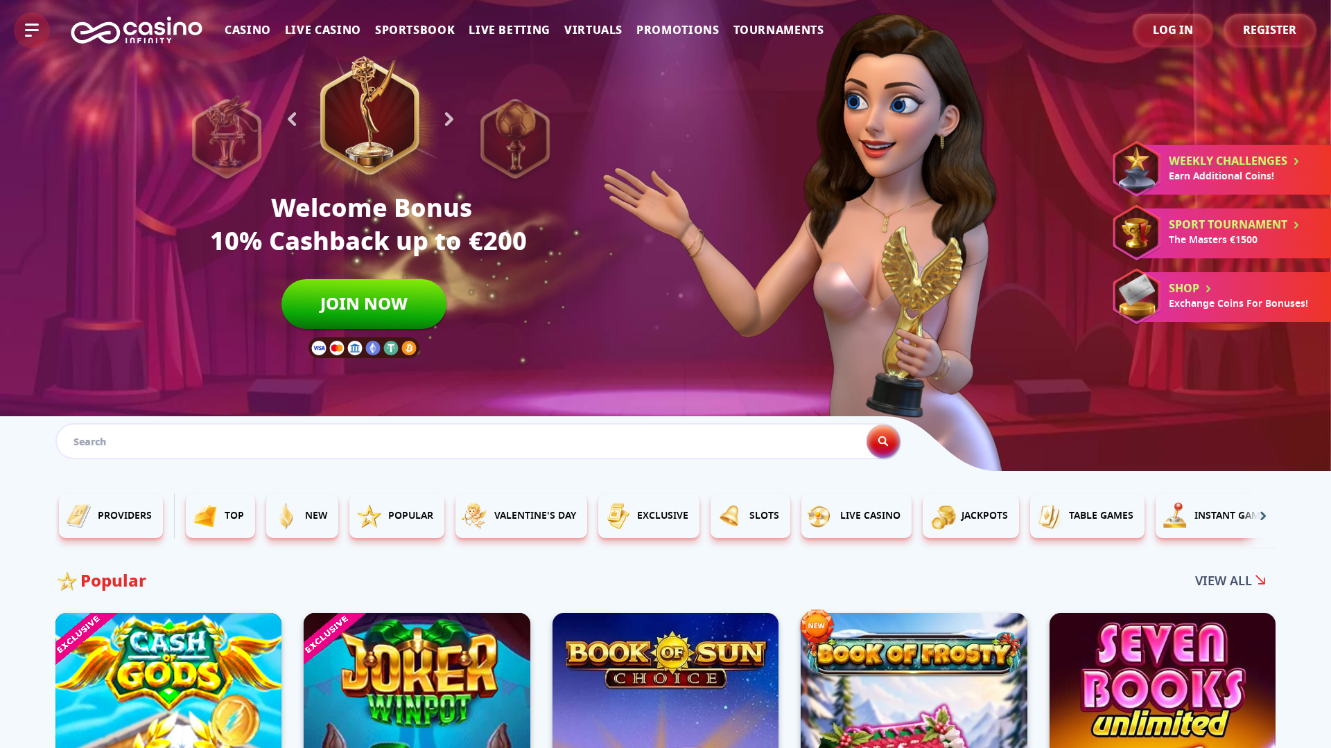 Casino Infinity screenshot