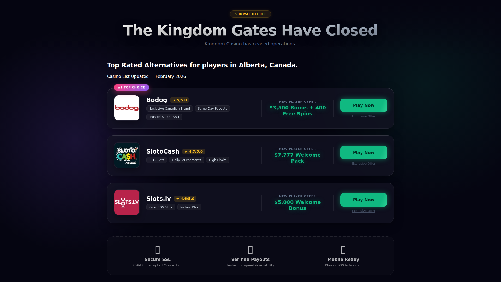 Kingdom Casino screenshot