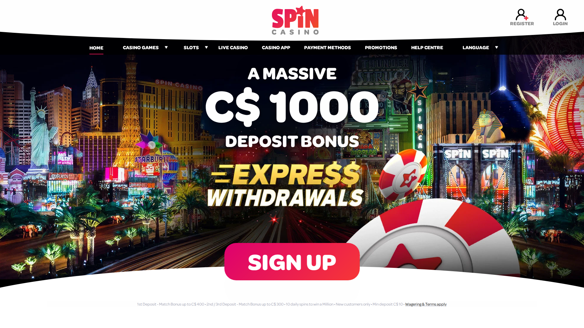 Spin Casino screenshot